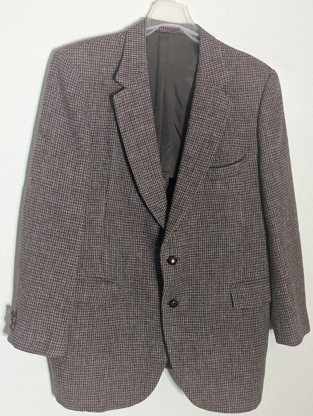 Harris Tweed Men's Suit Jacket Blazer 100% Scottish Wool Quiet Luxury 46S